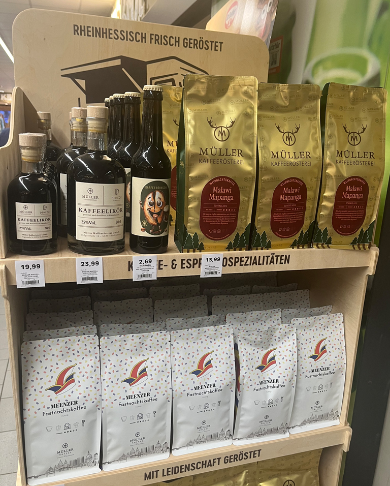 Bei EDEKA Deckenbach warten regionale Kaffeespezialitäten aus der Kaffeerösterei Müller