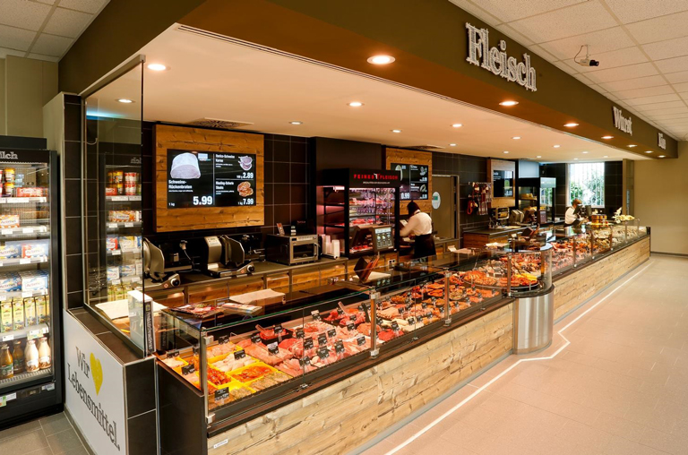 Fleisch und Wurst Abteilung