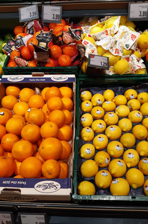 Zitronen, Orangen und Clemetinen von San Lucar, GUT&GÜNSTIG und anderen Lieferanten