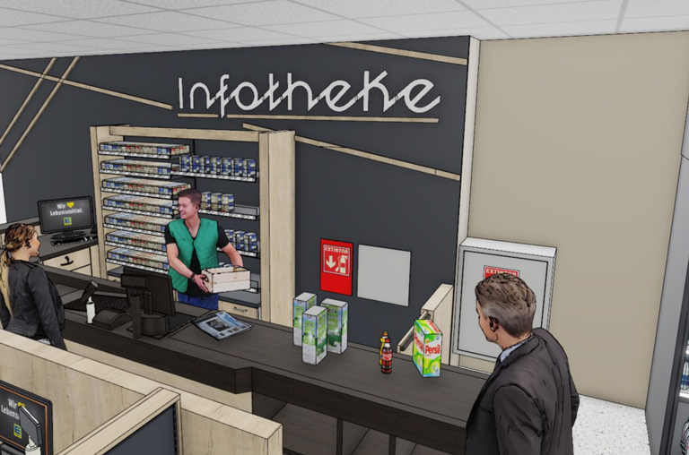 Grafik von der neuen Infokasse bei EDEKA Deckenbach in Mainz-Hartenberg