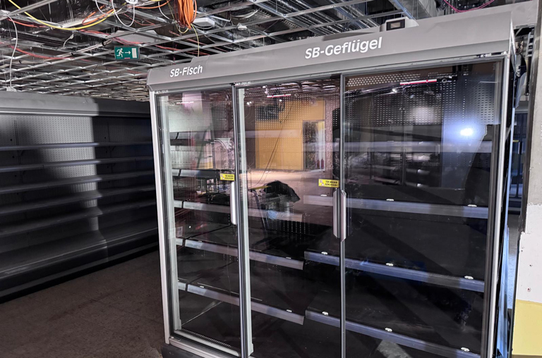 Der Umbau im EDEKA-Deckenbach-Markt in Hartenberg schreitet planmäßig voran