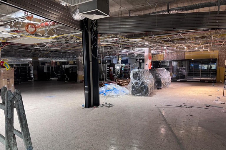 Der Umbau im EDEKA-Deckenbach-Markt in Hartenberg schreitet planmäßig voran