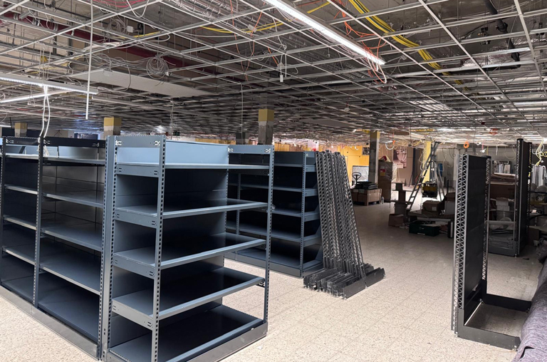Der Umbau im EDEKA-Deckenbach-Markt in Hartenberg schreitet planmäßig voran