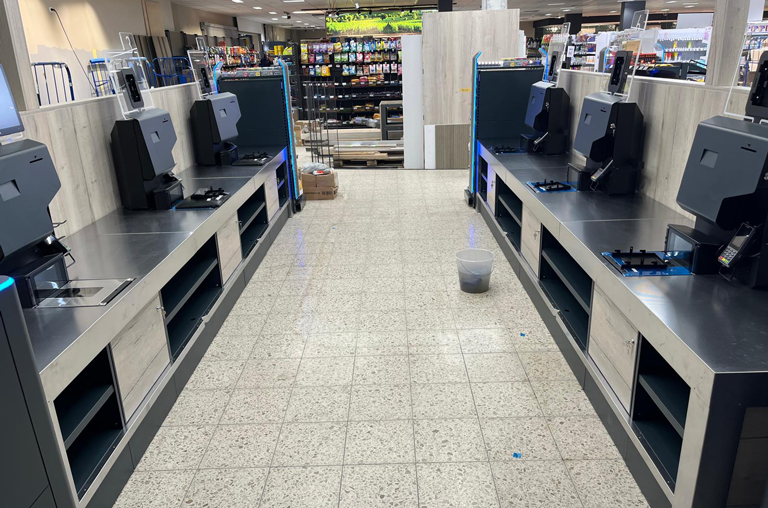 Impressionen vom fast fertigen Marktumbau bei EDEKA Deckenbach in Mainz-Hartenberg