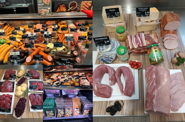 Collage deftige Herbstprodukte Bedientheken