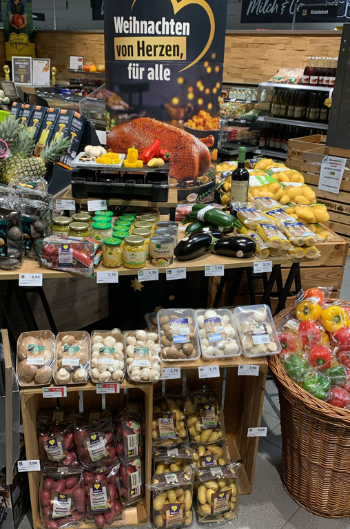 Aufbau Markt – alles für Raclette