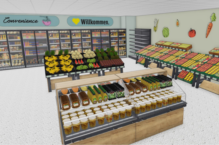 Grafik Marktumbau EDEKA Deckenbach Mainz-Laubenheim