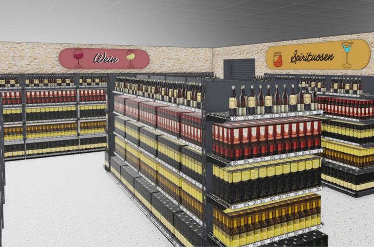 Grafik Marktumbau EDEKA Deckenbach Mainz-Laubenheim