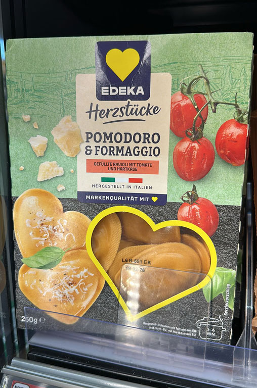EDEKA Herzstücke Pasta in Herzform zum Valentinstag